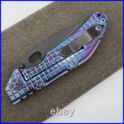 Duane Dwyer Custom DDC BBN-L Bowie CPM-3V Blue Black G10 Titanium