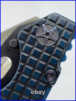 Duane Dwyer Custom DDC BBN-L Bowie CPM-3V Blue Black G10 Titanium