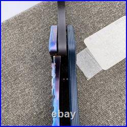 Duane Dwyer Custom DDC BBN-L Bowie CPM-3V Blue Black G10 Titanium