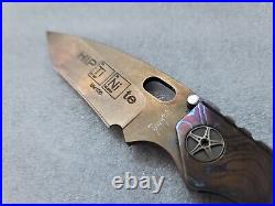 Duane Dwyer Custom DDC BBN-M Recurve Tanto SM-100 HIPTiNite Mokuti 3 5/8 Knife