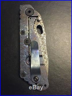 Duane Dwyer Custom SMF Knife Chad Nichols Damascus Ti Blue Ano Folder NEW