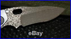 Duane Dwyer Custom SMF Knife Chad Nichols Damascus Ti Blue Ano Folder NEW