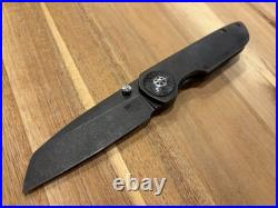 Dustin Driver Defense Nemesis Titanium Framelock Knife 3 1095 Blade Custom