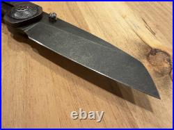 Dustin Driver Defense Nemesis Titanium Framelock Knife 3 1095 Blade Custom Dustin Driver Defense Nemesis Titanium Framelock Knife 3 1095 Blade Custom