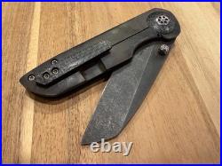 Dustin Driver Defense Nemesis Titanium Framelock Knife 3 1095 Blade Custom