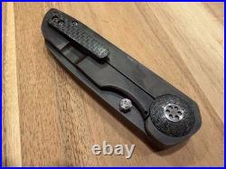 Dustin Driver Defense Nemesis Titanium Framelock Knife 3 1095 Blade Custom Dustin Driver Defense Nemesis Titanium Framelock Knife 3 1095 Blade Custom