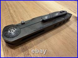 Dustin Driver Defense Nemesis Titanium Framelock Knife 3 1095 Blade Custom