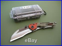 Dwaine Carrillo / Airkat Knife Custom M250 Cobra / Green G10 & Red Paduak / Mint