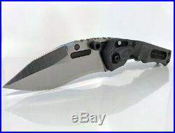 Dwaine Carrillo Custom TRIPWIRE II Compound Recurve Ti Folder with Black Micarta