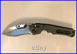 Dwaine Carrillo Custom TRIPWIRE II Compound Recurve Ti Folder with Black Micarta