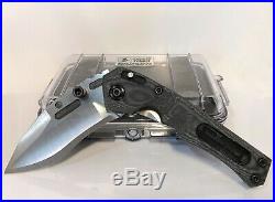 Dwaine Carrillo Custom TRIPWIRE II Compound Recurve Ti Folder with Black Micarta