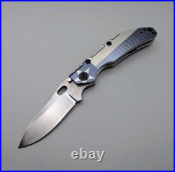 Dwyer Custom DCG Model BBNK Folding Knife Titanium, Magnacut Made In USA