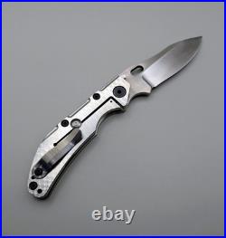 Dwyer Custom DCG Model BBNK Folding Knife Titanium, Magnacut Made In USA