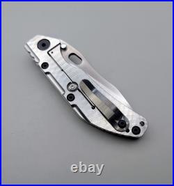 Dwyer Custom DCG Model BBNK Folding Knife Titanium, Magnacut Made In USA