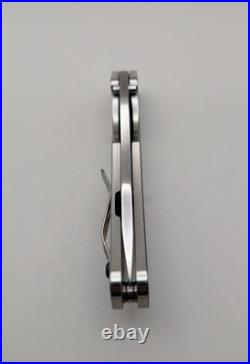 Dwyer Custom DCG Model BBNK Folding Knife Titanium, Magnacut Made In USA