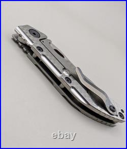 Dwyer Custom DCG Model BBNK Folding Knife Titanium, Magnacut Made In USA