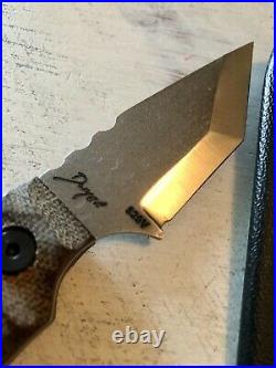 Dwyer Tommy Knife in S30V Hand-ground Tanto Fixed Blade. Strider