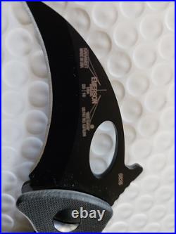 EMERSON Folding Karambit WAVE Black G10 with belt clip 2007 with trainer