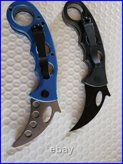 EMERSON Folding Karambit WAVE Black G10 with belt clip 2007 with trainer