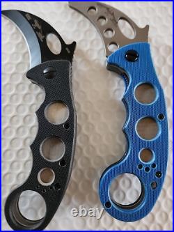 EMERSON Folding Karambit WAVE Black G10 with belt clip 2007 with trainer