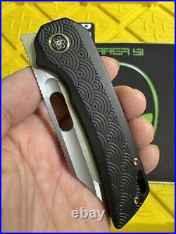 EMP EDC Relative Dark Seigaiha (Exclusive) Urban EDC Magnacut Knife Folder Satin