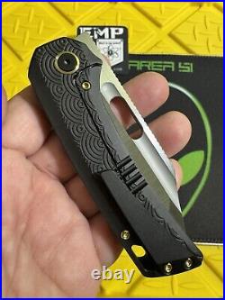 EMP EDC Relative Dark Seigaiha (Exclusive) Urban EDC Magnacut Knife Folder Satin