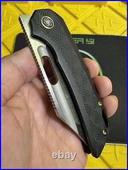 EMP EDC Relative Dark Seigaiha (Exclusive) Urban EDC Magnacut Knife Folder Satin