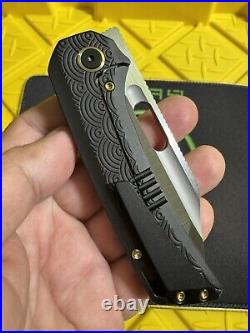 EMP EDC Relative Dark Seigaiha (Exclusive) Urban EDC Magnacut Knife Folder Satin