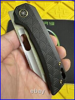 EMP EDC Relative Dark Seigaiha (Exclusive) Urban EDC Magnacut Knife Folder Satin