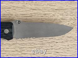 Early Allen Elishewitz Folder Combo Blade G-10 Handle Titanium Liner USA