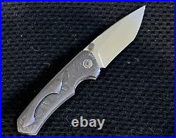 Efros Elder Custom Knife Hand Rubbed Blade Darkened TI Linerlock On bearings