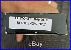 Emerson Custom Knives Custom el Bandito Blade Show 2017 OD Green Canvas Micarta