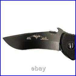 Emerson Mini Commander USA Black Folding Pocket Knife Model 8912 Tactical