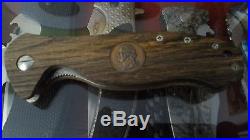 Emerson Patriot Knife with Wood Handles from Geo. Washington's Tree on Mt Vernon
