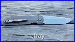 Enrique Peña Custom Caballero Front Flipper Titanium -Mokuti Clip- Pena Knives