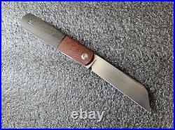 Enrique Pena Custom Front Flipper Sheepsfoot Barlow, CPM-154, 2.85 Knife