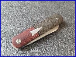 Enrique Pena Custom Front Flipper Sheepsfoot Barlow, CPM-154, 2.85 Knife