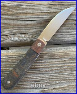 Enrique Peña Custom Swayback Front Flipper Micarta Pena Knife Rare