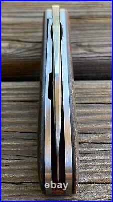 Enrique Peña Custom Swayback Front Flipper Micarta Pena Knife Rare