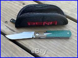 Enrique Peña Knives Custom Barlow Front Flipper Micarta Pena Knife