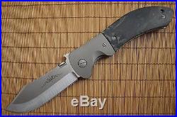 Ernie Emerson Custom RENDEVOUS, Rag Micarta PROTOTYPE, 2017 Blade Show Lottery