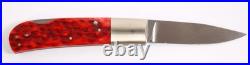 F. Centofante Red Jigged Bone Handle Custom Folding Knife