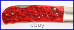 F. Centofante Red Jigged Bone Handle Custom Folding Knife