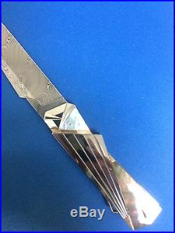 FOLDING KNIFE NEW by STEIGERWALT, KEN -BLACK PEARL AND 14 K GOLD INLAY