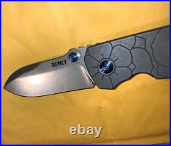 FREE SHIPPING BRNLY Rose SQD-2 Stonewashed M390 Rose Milled Scale Limited EDC