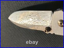 FREE SHIPPING BRNLY SQD-2 knife Bifrost Damasteel-Arctic Storm Fat Carbon Sca