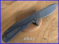 Ferrum Forge Ferox Knife 4V Steel Ti Flipper Used EXC Cond