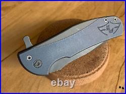 Ferrum Forge Ferox Knife 4V Steel Ti Flipper Used EXC Cond