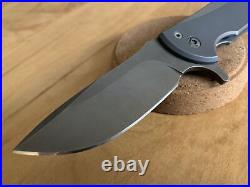 Ferrum Forge Ferox Knife 4V Steel Ti Flipper Used EXC Cond