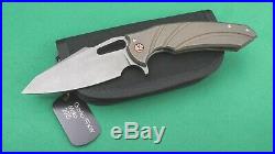 Ferrum Forge/Gavko Knives Mako (2015), 20CV Blade, Bronze Titanium Scales (NIP)